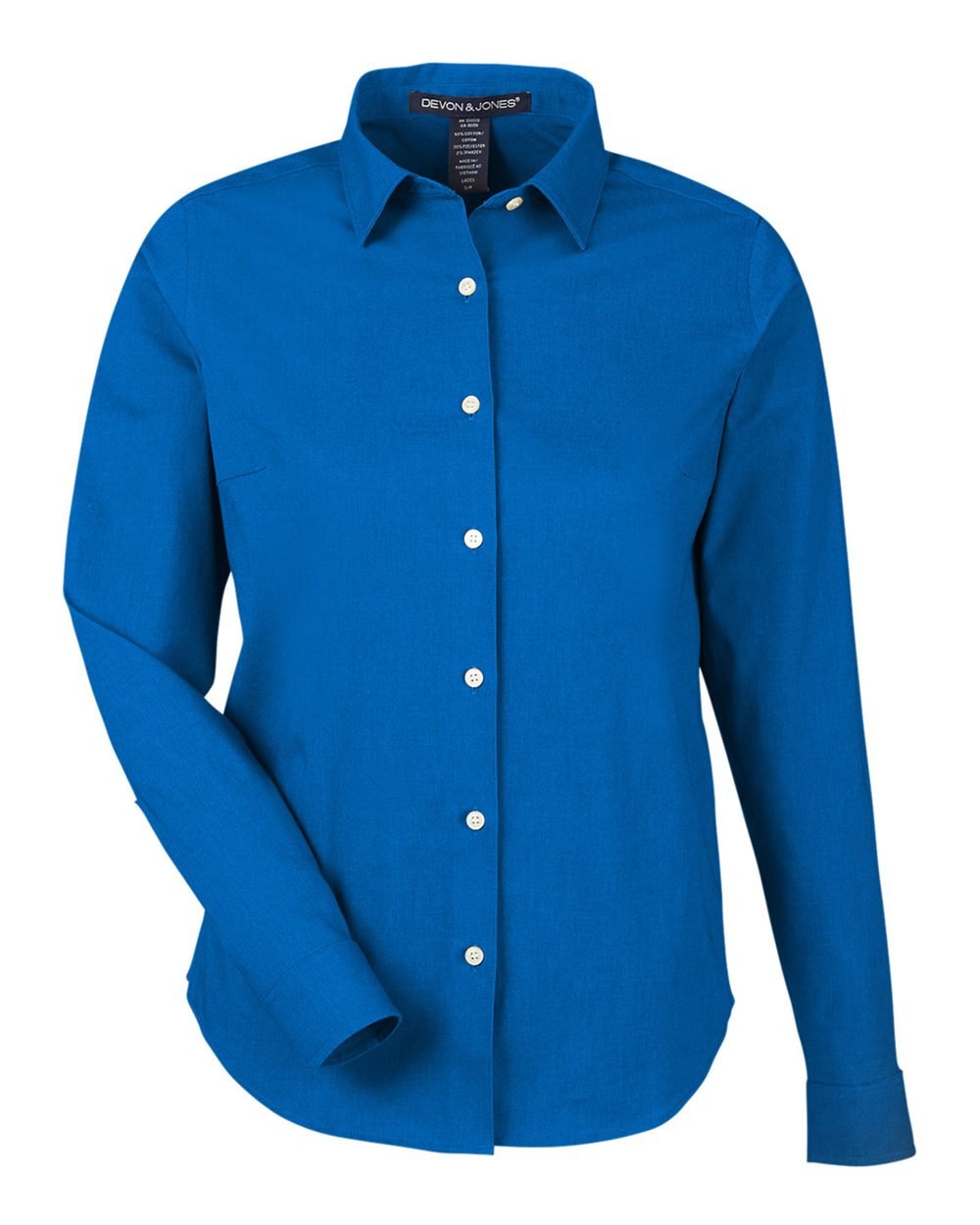 Devon & Jones DG505W Women's CrownLux Performance® Spencer Poplin Dress Shirt