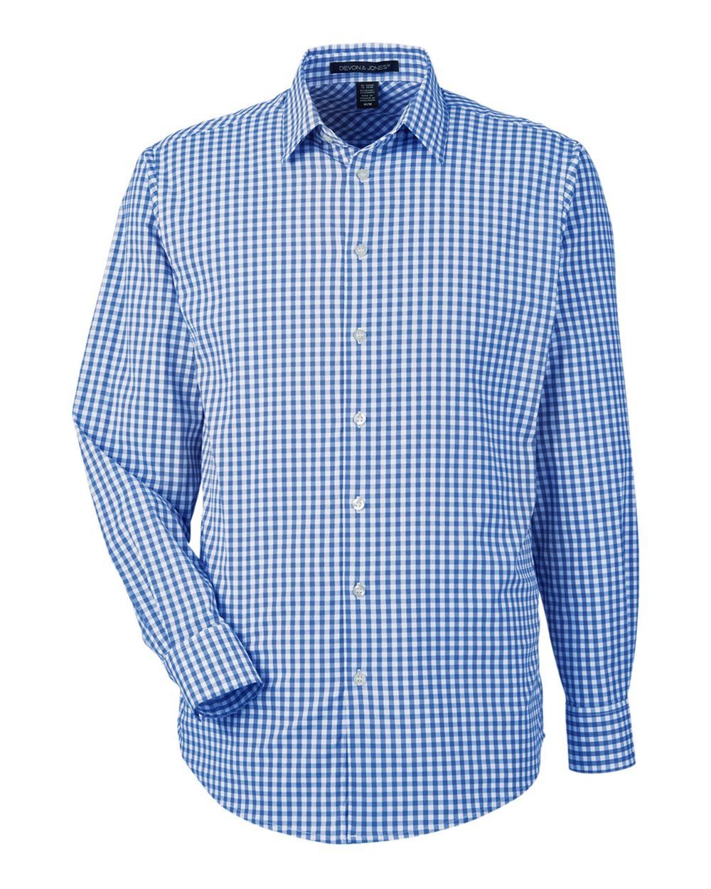 Devon & Jones DG536 Men's CrownLux Performance® Gingham Dress Shirt