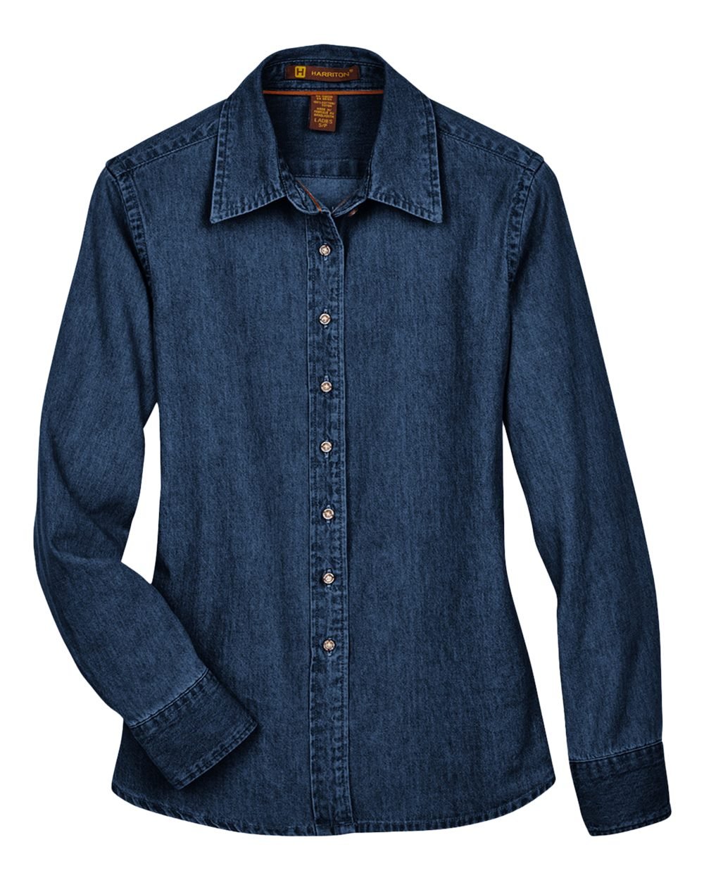 Harriton M550W Women's Denim Shirt