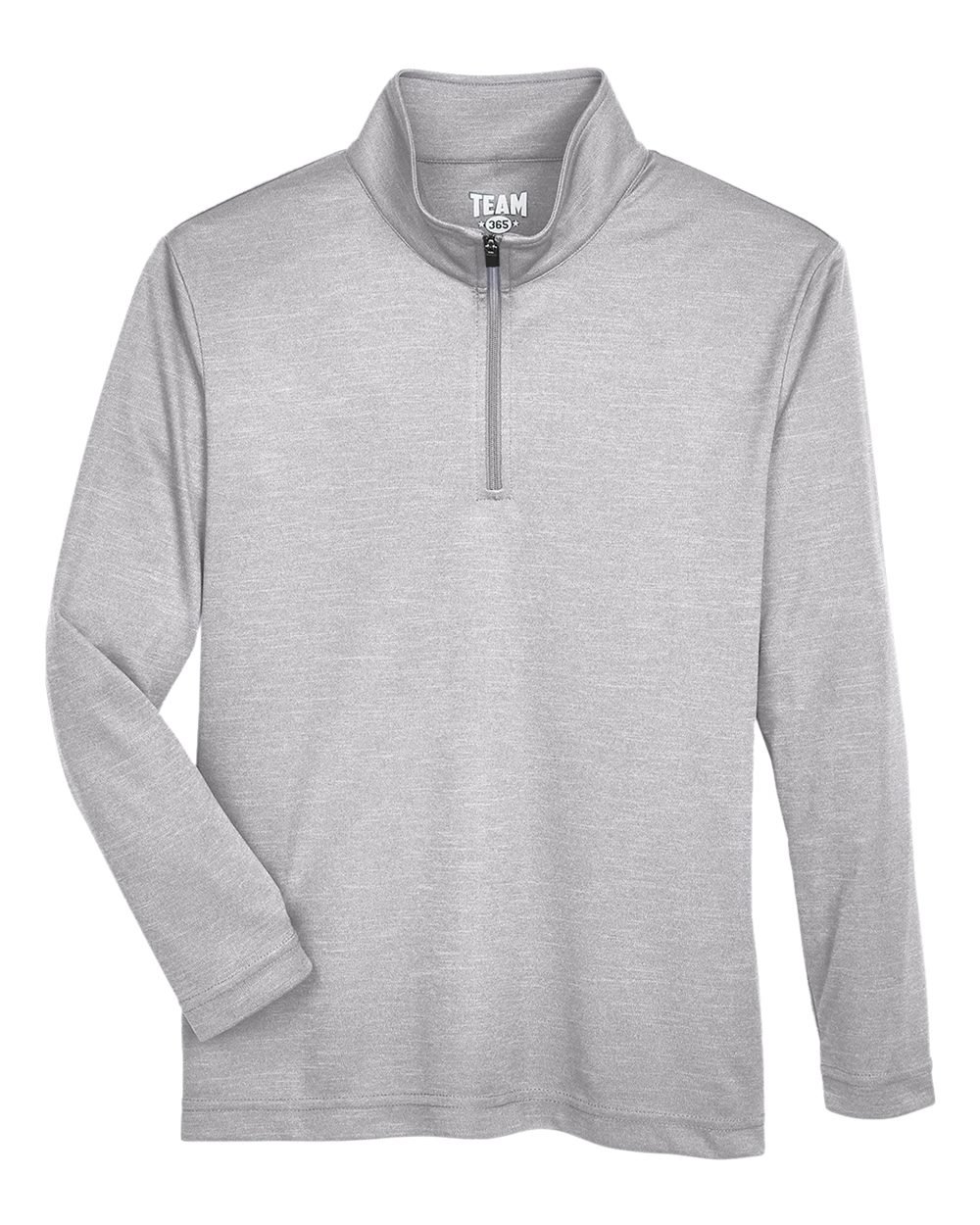 Team 365 TT31HY Youth Zone Sonic Heather Performance Quarter-Zip Pullover