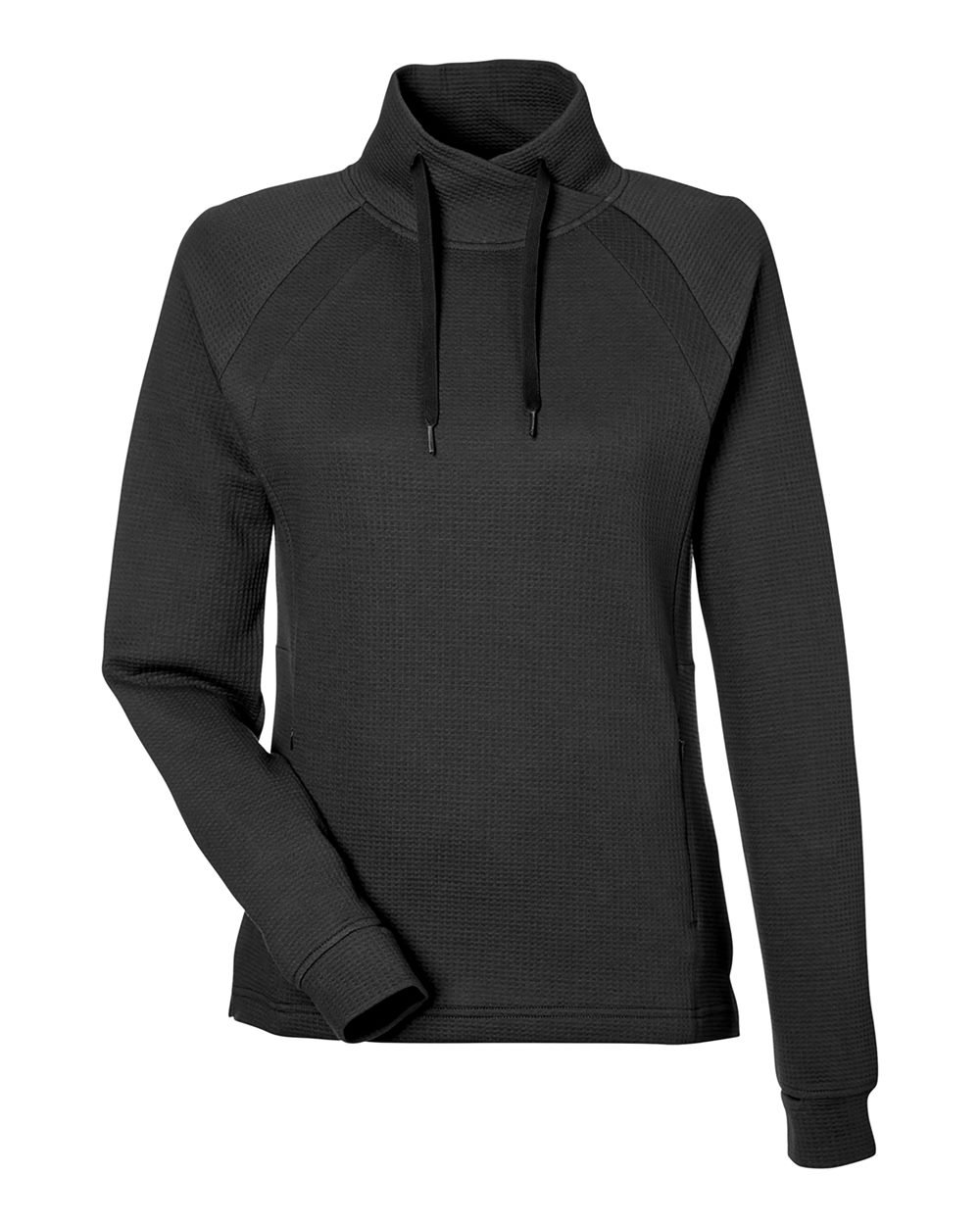 North End NE200W Women's Rhythm Waffle Cross-Neck Pullover