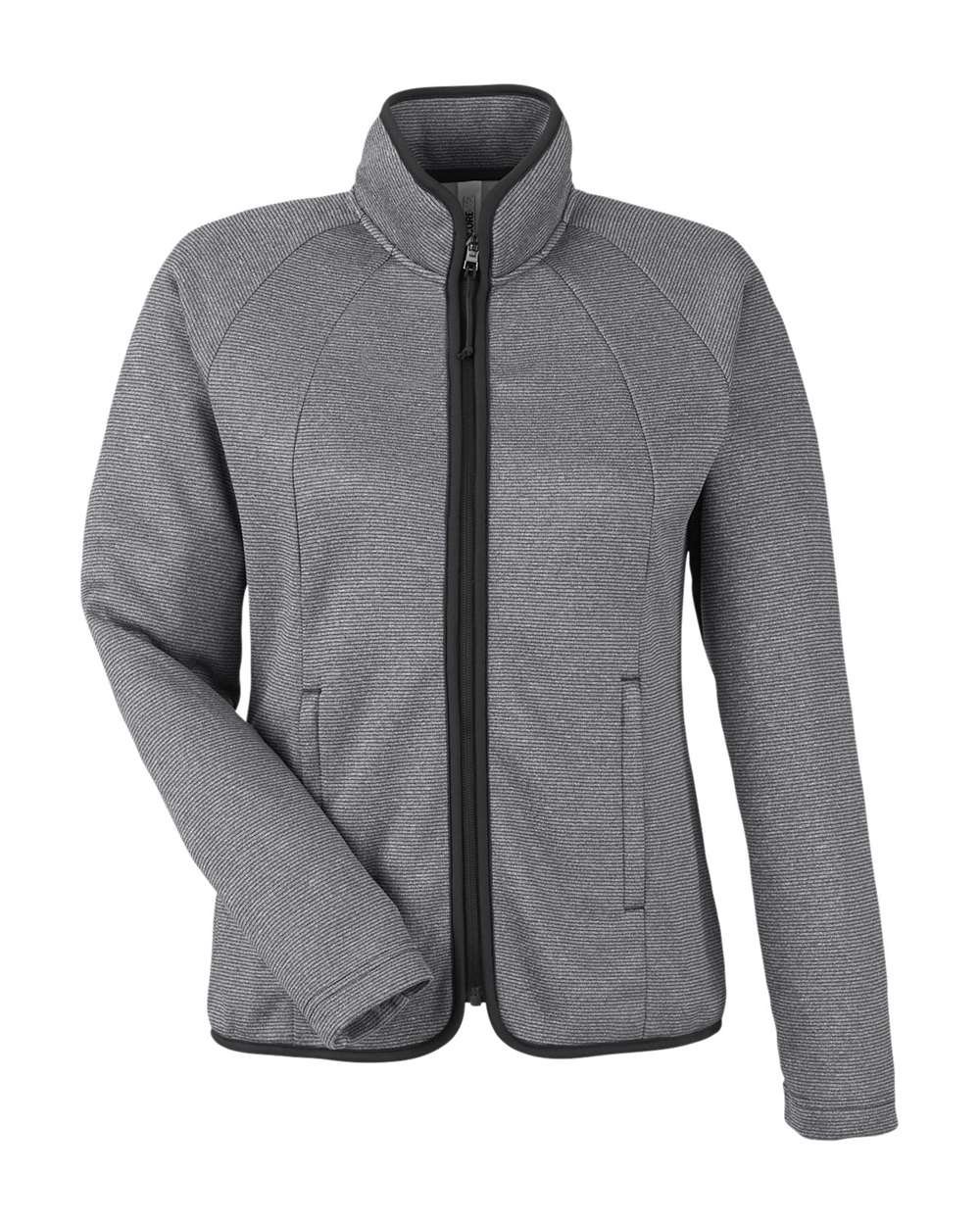 CORE365 CE72W Women's Venture Heathered Stripe Full-Zip Jacket