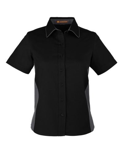 Harriton M586W Women's Flash IL Colorblock Shirt